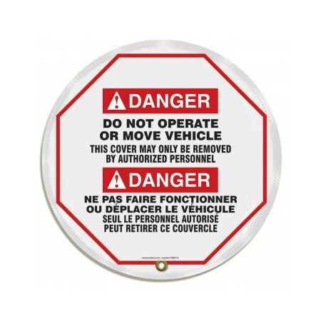 Accuform BILINGUAL STOPOUT STEERING WHEEL KDD712 KDD712